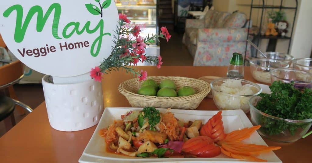 Vegan restaurant in bangkok with delicious food